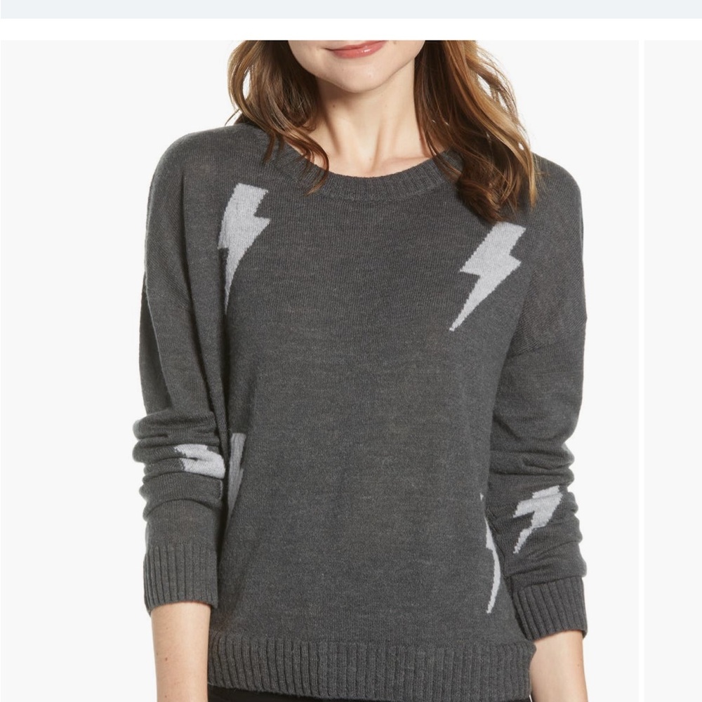 Rails Charcoal Lightning Bolt Sweater - image 1